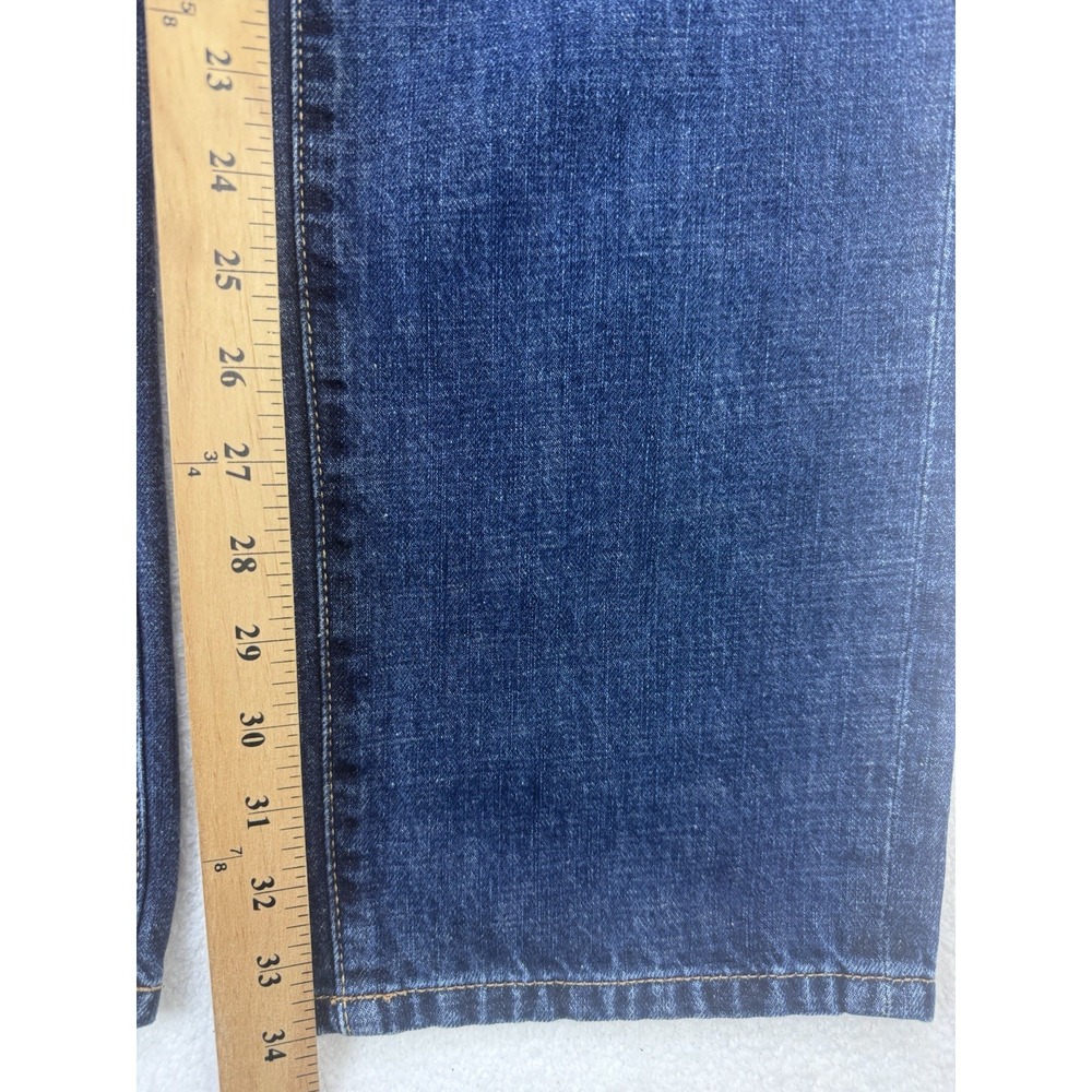 Lucky Brand Jeans Men 34x34 Blue 221 Original Straight Whisker Distress Denim - Picture 6 of 10